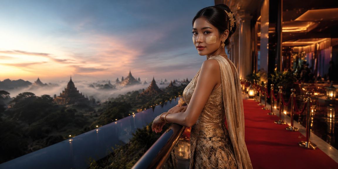 ပုဂံ ဘုရားများအနီး ရှမ်းကိုးမီးဂိမ်းကစားသူများ